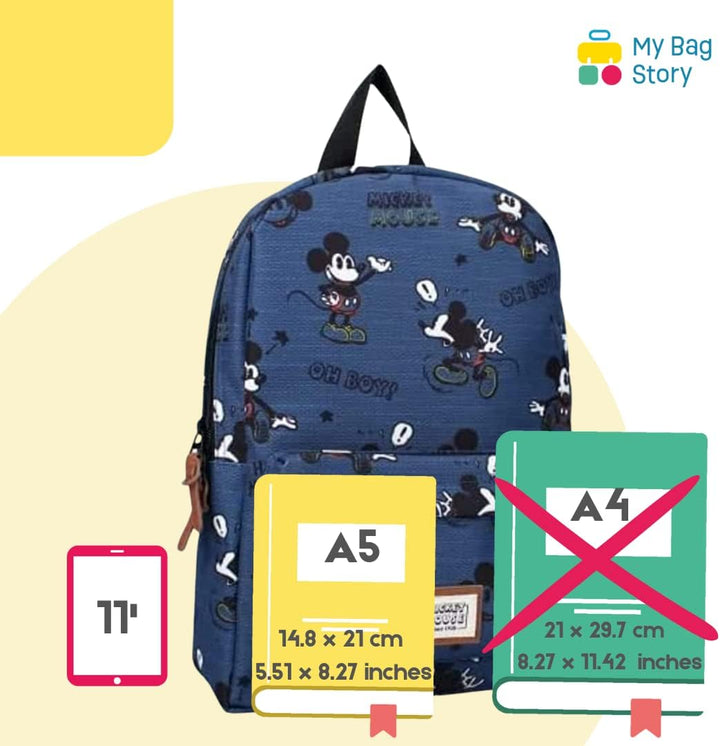 mybagstory - Rucksack – Mickey Mouse – Disney – Kinder – Kinderkrippe – Schule – Schulranzen für Jun