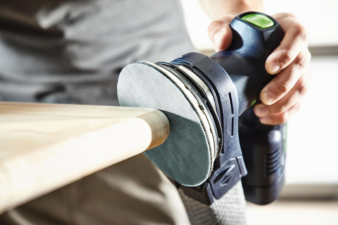 festool 203319 Netzschleifmittel STF D225 P320 GR NET/25, Medium, 50 Stück, Schwarz, grün