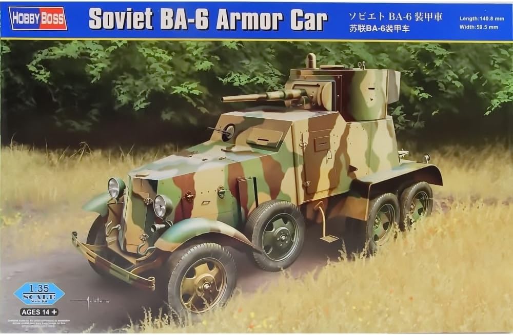 Hobby Boss 83839 (-) Plastikmodellbausatz Sowjetischer BA-6 Armor Car, 1:35 Scale