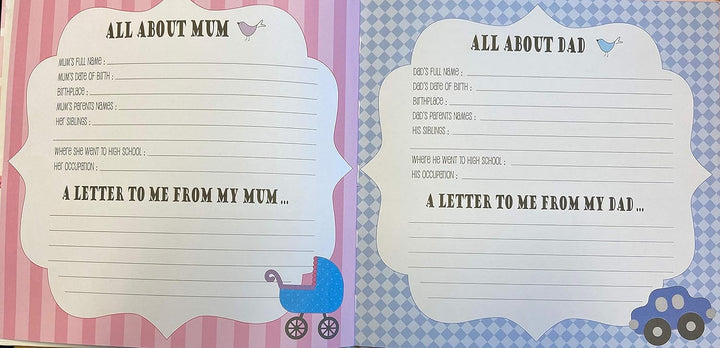 Baby's My First Year Protokollbuch zur Erinnerung an die Geburt durch das erste Jahr auf Erde, Weiss