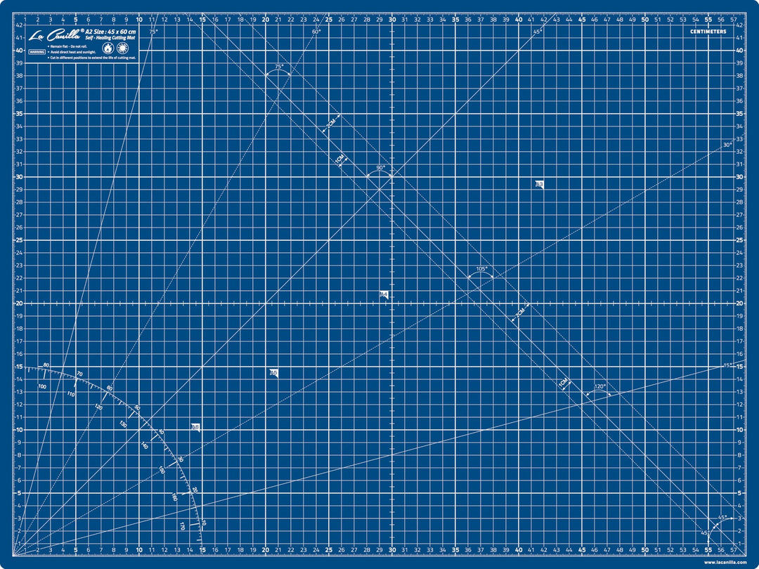 La Canilla Schneidematte A2 Selbstheilend (60x45 cm - 24x18") Cutting Mat Schneideunterlage für Bast