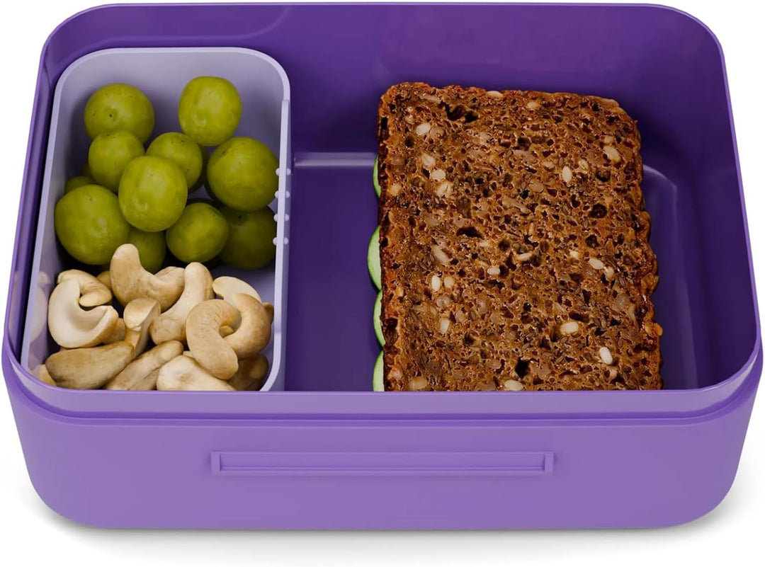 ergobag Brotdose mit Trennfach, BPA-frei, Spülmaschinenfest Fee - Lila Fee - Lila One Size, Fee - Li