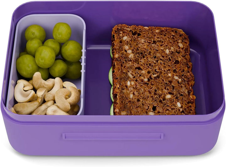 ergobag Brotdose mit Trennfach, BPA-frei, Spülmaschinenfest Fee - Lila Fee - Lila One Size, Fee - Li