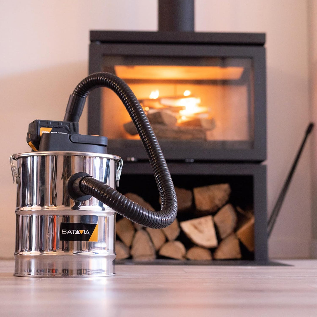 Batavia 18V Akku-Aschesauger - Kaminsauger mit HEPA-Filter, 12L