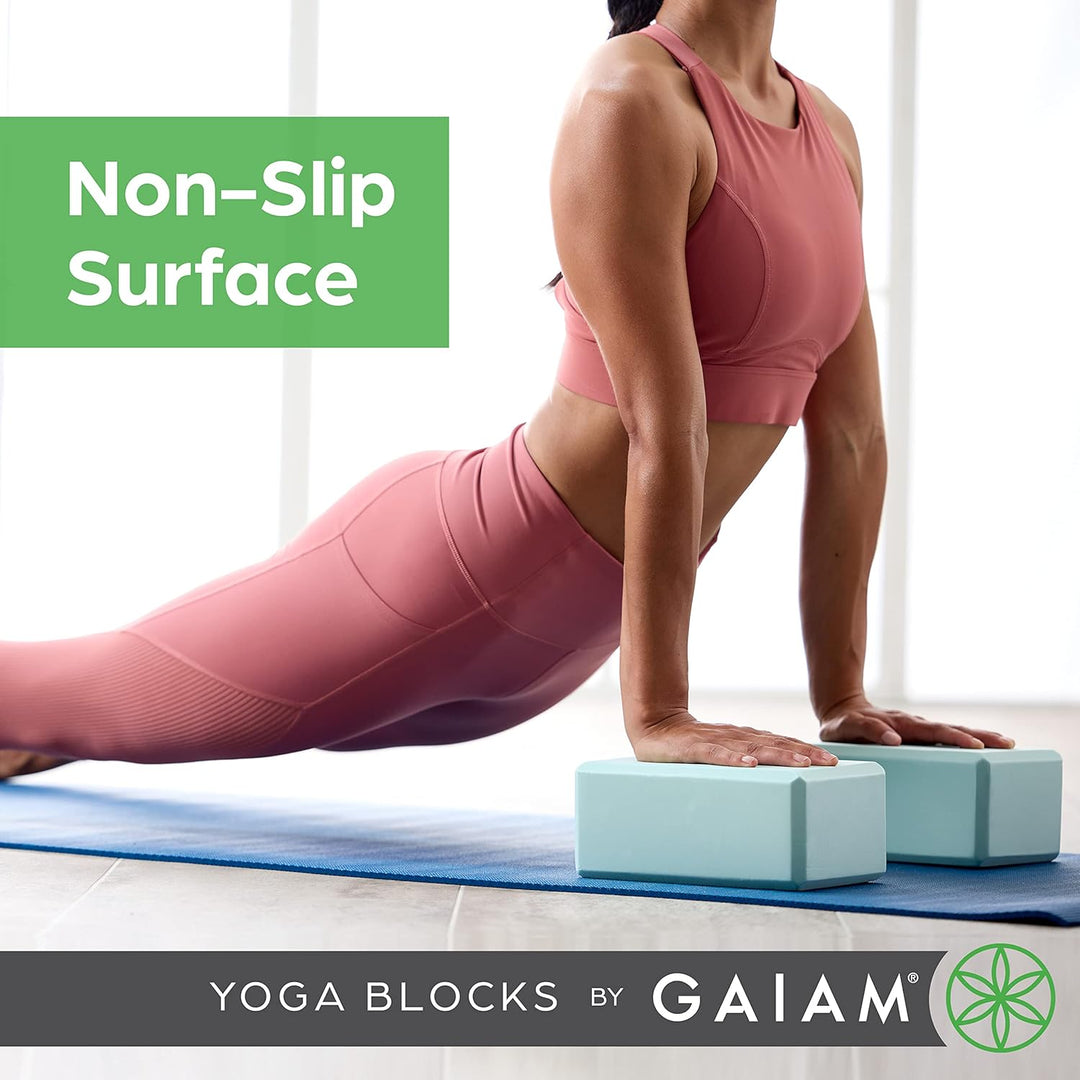 Gaiam Yogablocke Yoga Block Blauer Schattenpunkt, Blauer Schattenpunkt