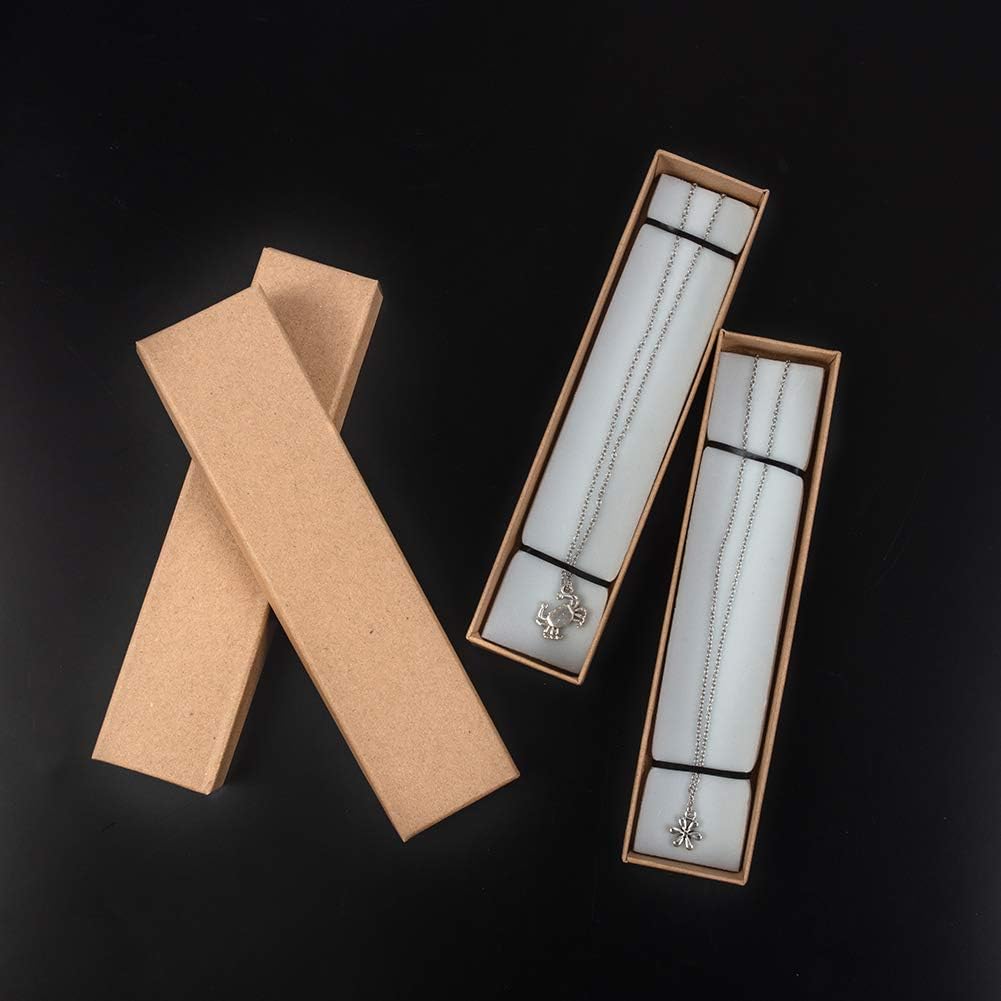 nbeads 20 Pc-Kraftpapier-Kasten-Pappschmucksache-Kasten-Armband-Kasten Für Für Halsketten, Ohrringe