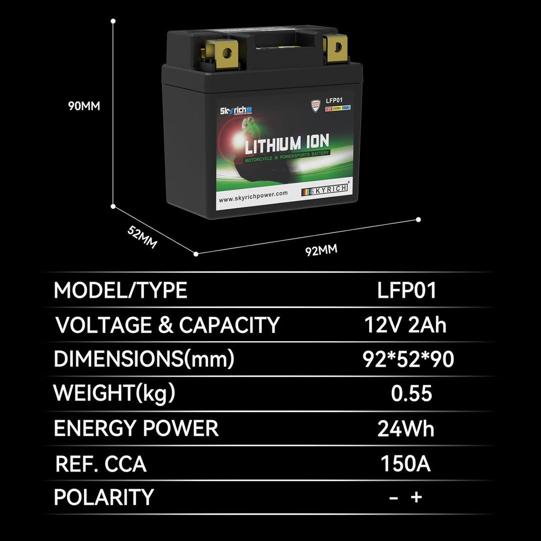 Skyrich Lithium Ion LTKTM04L ohne Pflege