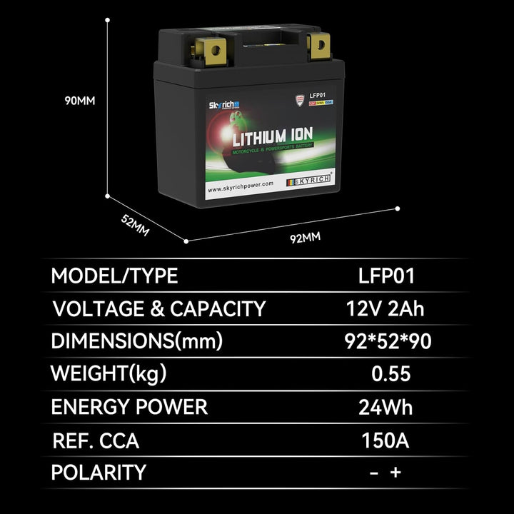 Skyrich Lithium Ion LTKTM04L ohne Pflege