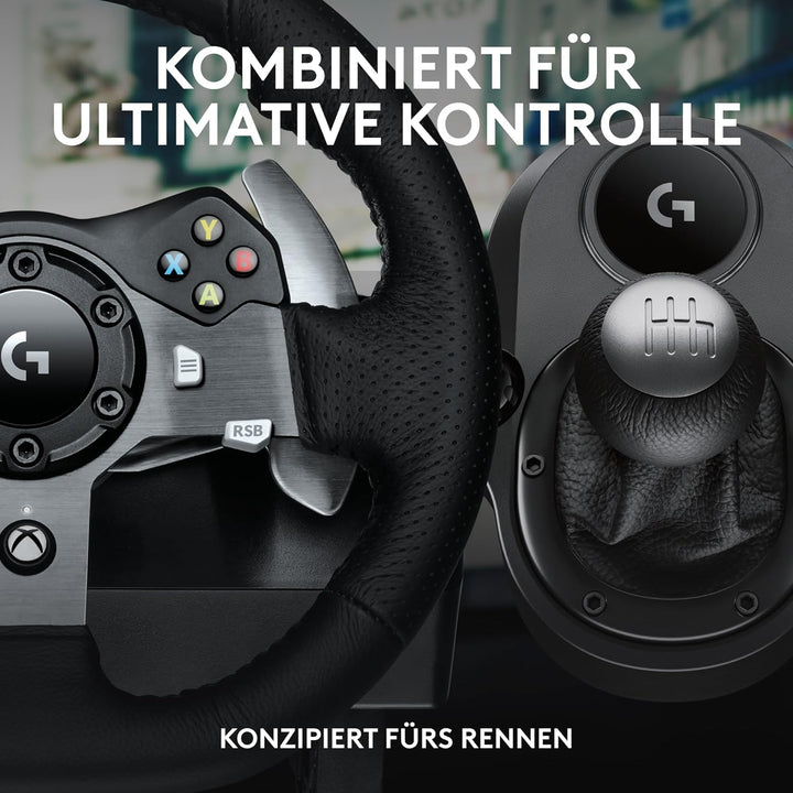 Logitech G920 Racing Lenkrad + Logitech Driving Force Shifter Schalthebel für G920 und G29 G29 | G92