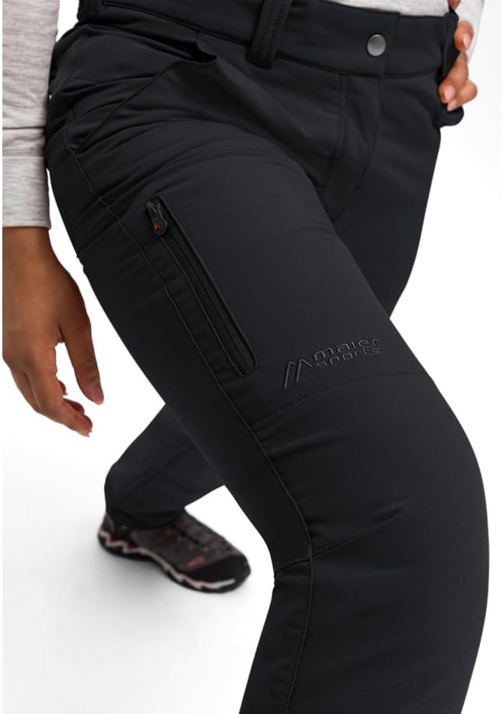 Maier Sports Helga, Warme Damen Wanderhose, Wasserabweisende Outdoorhose für Trekking und Hiking, PF
