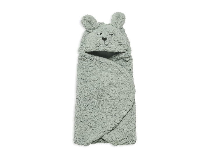 Jollein Puckdecke Bunny 100x105cm - Ash Green, Green