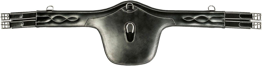 HKM 4057052007484 Sattelgurt Mit Brustschutz -Soft-9100 Schwarz110 schwarz 110, schwarz 110