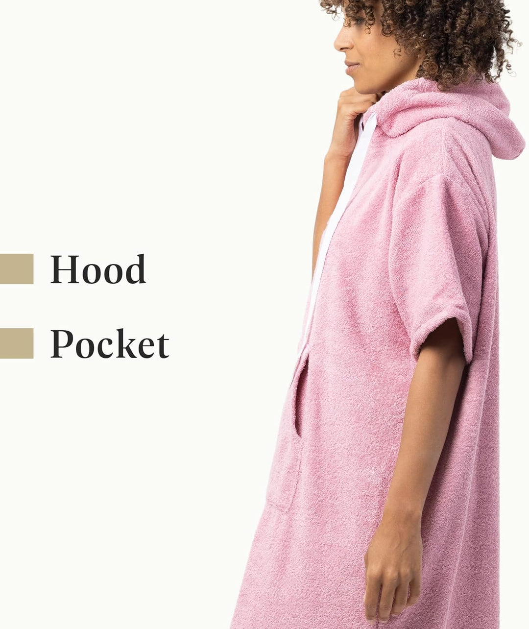 Badeponcho Unisex - Surf Poncho aus 100% Baumwolle - Handtuch für Erwachsene - Bademantel für Damen