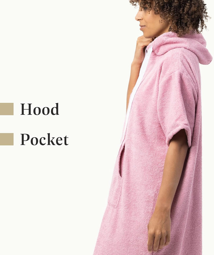 Badeponcho Unisex - Surf Poncho aus 100% Baumwolle - Handtuch für Erwachsene - Bademantel für Damen