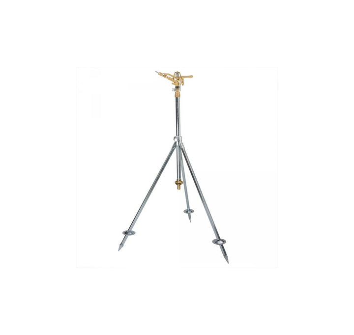 Preis-Zone Messing Sprinkler Rasensprenger Sprenger Impulsregner Set Stativ AG 1" 50m Bradas 0147