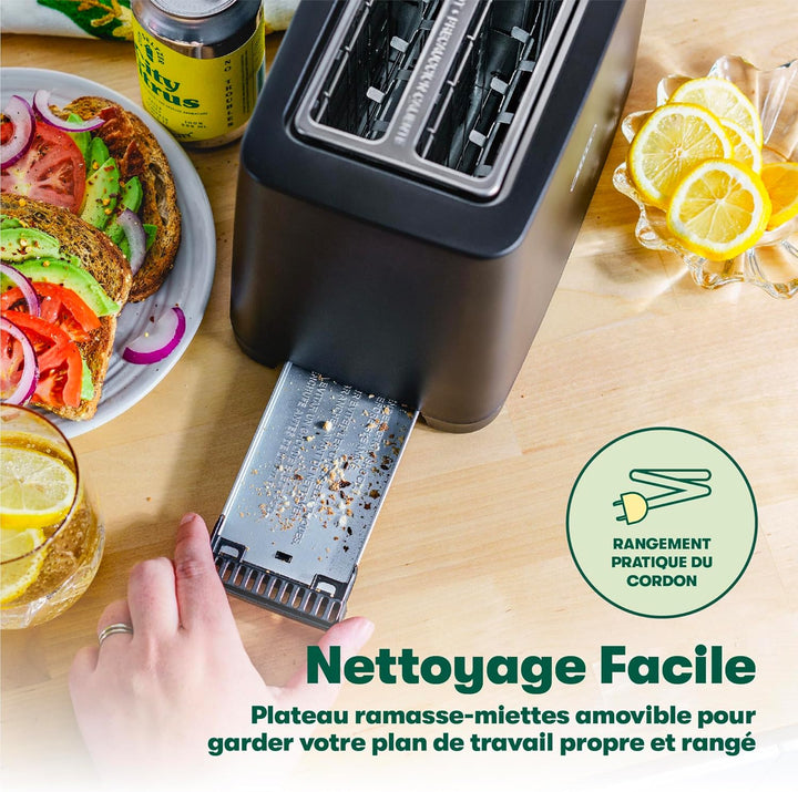 bella 2 Scheiben Toaster mit Automatischer Abschaltung, Extra Breite Schlitze und Abnehmbare Krümels