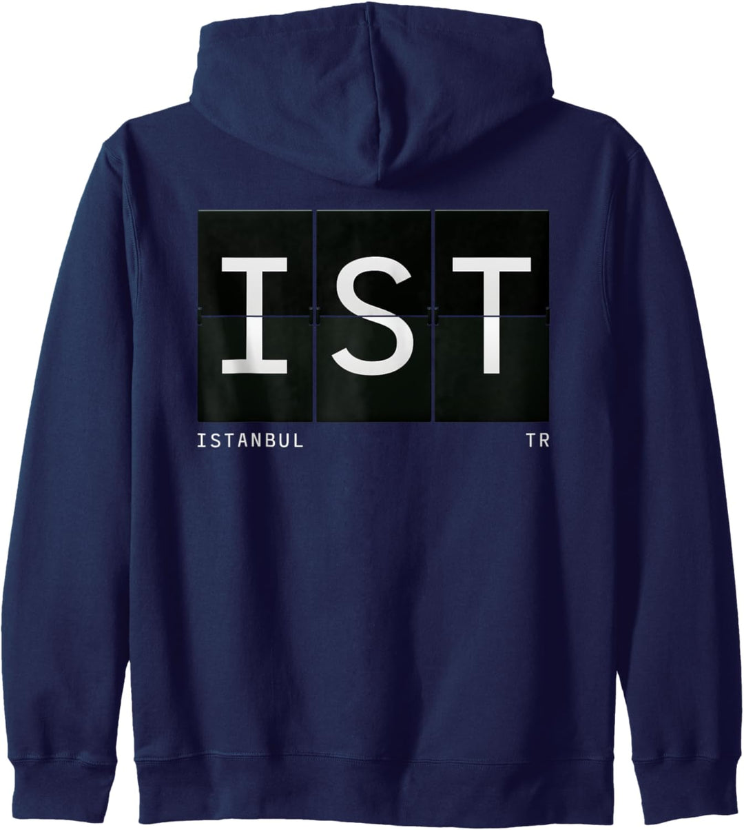 IST Istanbul TR Türkei Retro World Traveller Flughafen Code Kapuzenjacke