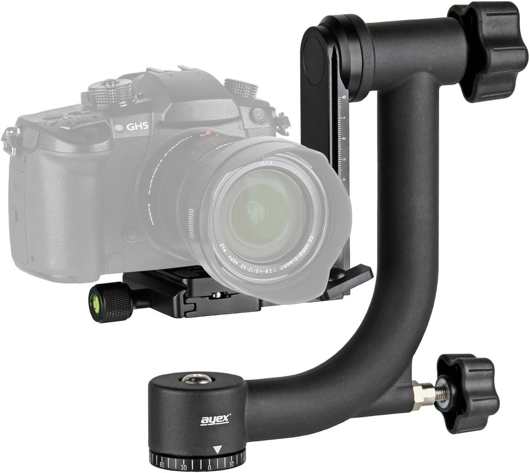 ayex Gimbal Tripod Head, Stativkopf für Telefotografie, Sport- und Naturaufnahmen