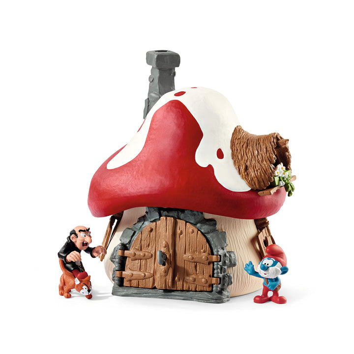 schleich 20803 Schlumpf Haus mit 2 Figuren, für Kinder ab 3 Jahren, THE SMURFS™ - Spielset neue Verp