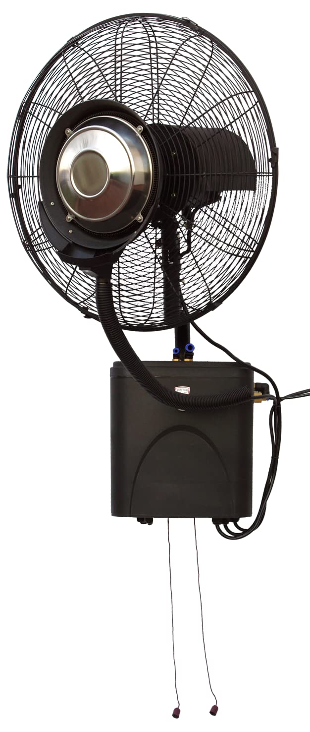 O'FRESH Sprühnebel Ventilator outdoor - Wandventilator - Wassernebel terrasse, garten, aussen - 180