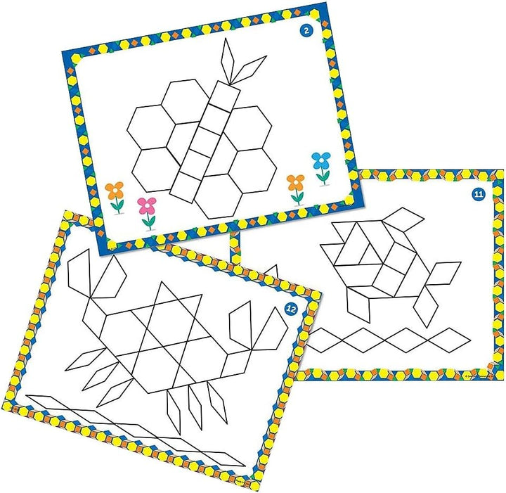 Learning Resources Mustervorlagen für die Formsteine, Farben erkennen, Mint-Spielzeug, ab 4 Jahren