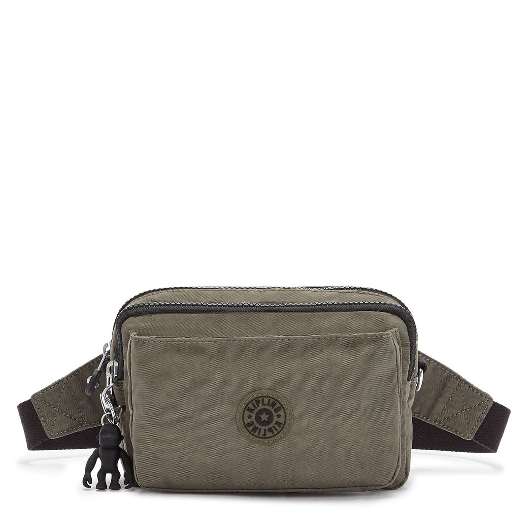 Kipling ABANU Multi Kleine Umhängetasche, die in eine Hüfttasche umgewandelt Werden kann S Grünmoos,