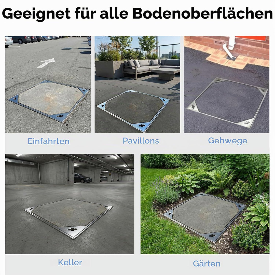Schachtabdeckung Edelstahl,schachtdeckel Eckig-schachtabdeckung eckig schachtdeckel 400 x 400 mm sch