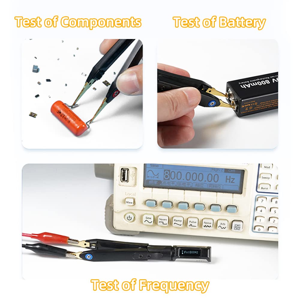 MINIWARE DT71 Digitale Pinzette LCR-Meter-Test für SMD/Widerstand/Kondensator/Induktor/Spannung/Freq