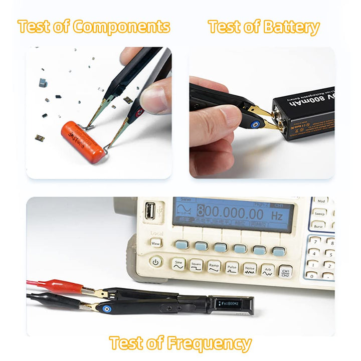 MINIWARE DT71 Digitale Pinzette LCR-Meter-Test für SMD/Widerstand/Kondensator/Induktor/Spannung/Freq