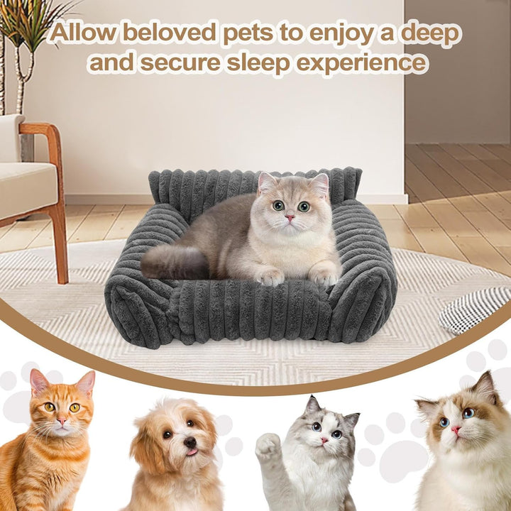 Katzensofa Bett Haustier Couch 50x40x20cm Orthopädische Hund Flauschig Und Waschbar Katzencouch Mit