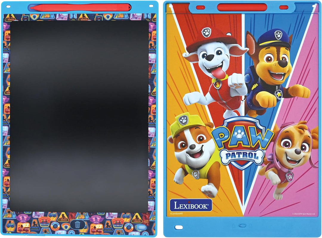 Lexibook, Paw Patrol Magic Slate, Kunst- und Bastelspielzeug für Mädchen und Jungen, A4-Format mit m