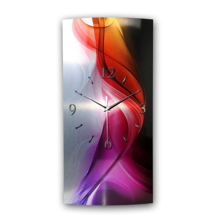 Kreative Feder Abstrakt Designer Funk Wanduhr Funkuhr leise modernes Design * Made in Germany* (fjjj