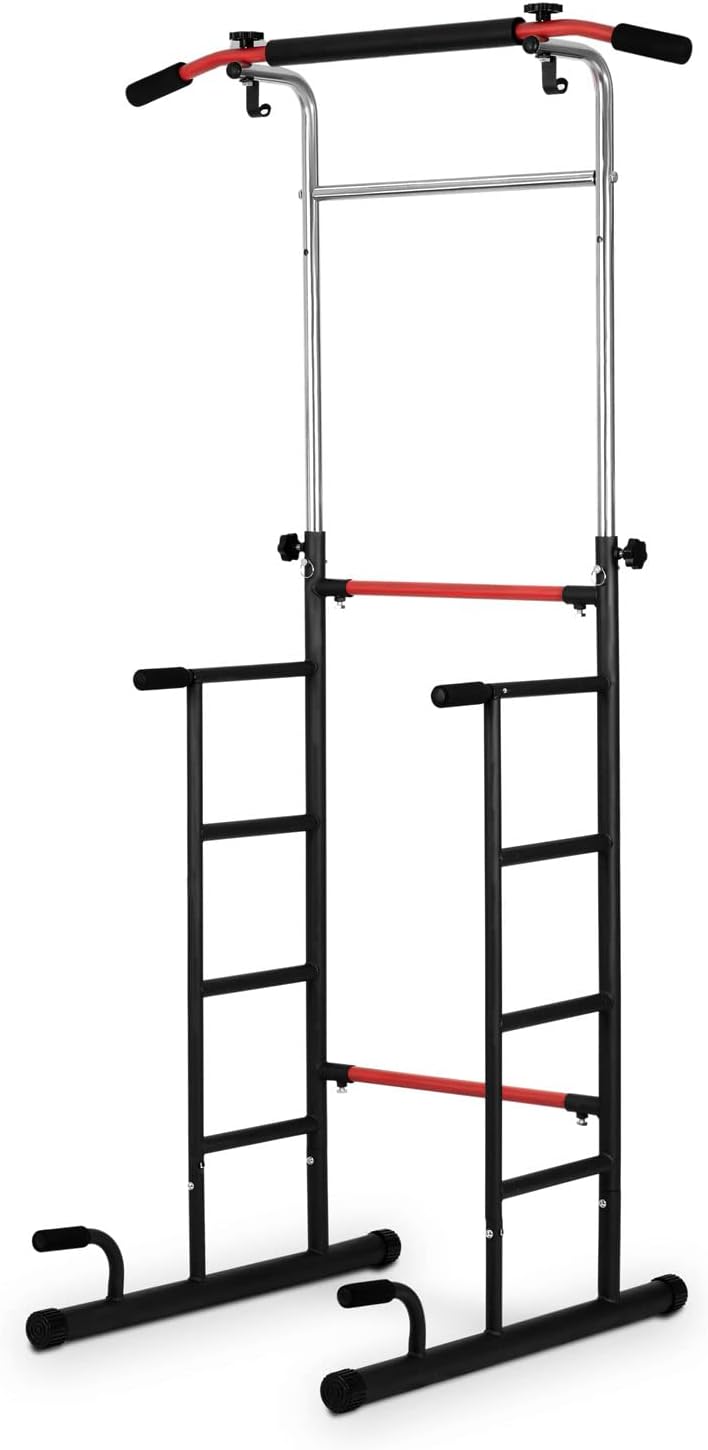 NEO SPORT Freistehende Klimmzugstange NS-301 für Klimmzug-Krafttrainingsübungen aus verstärktem Stah