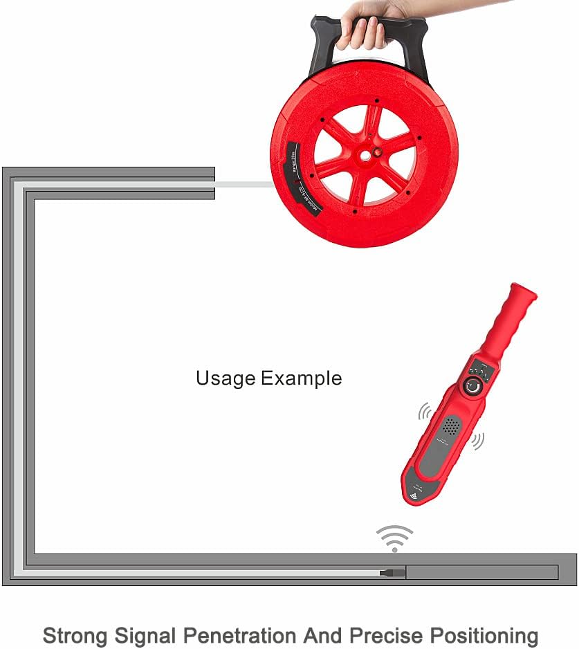 Pipe Blockage Detector, Water Pipe Locator Underground Diagnostic-Tool Wall Scanner Pipeline Blockin