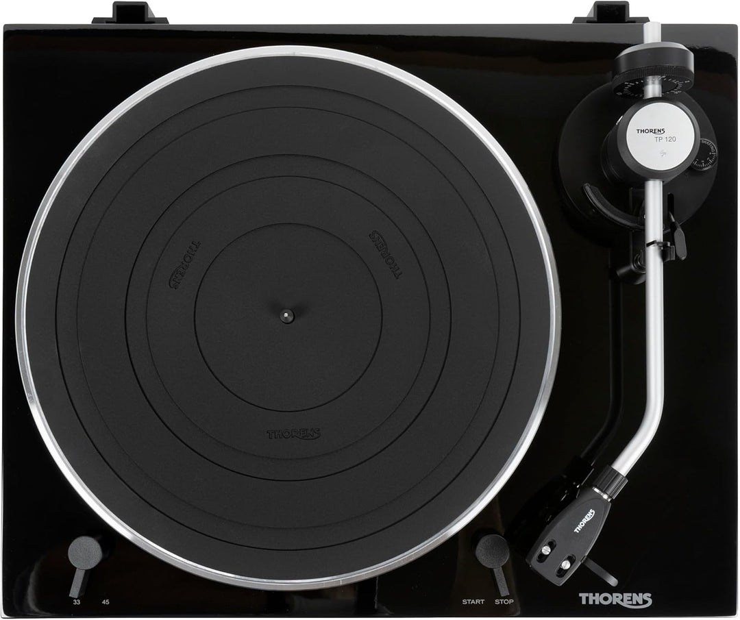 Thorens Plattenspieler TD 204 Hochglanz Schwarz