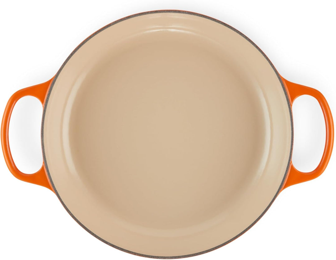 Le Creuset Signature Gusseisen Gourmet-Profitopf, Rund, Ø 26 cm, 2,2 l, Für alle Herdarten inkl. Ind