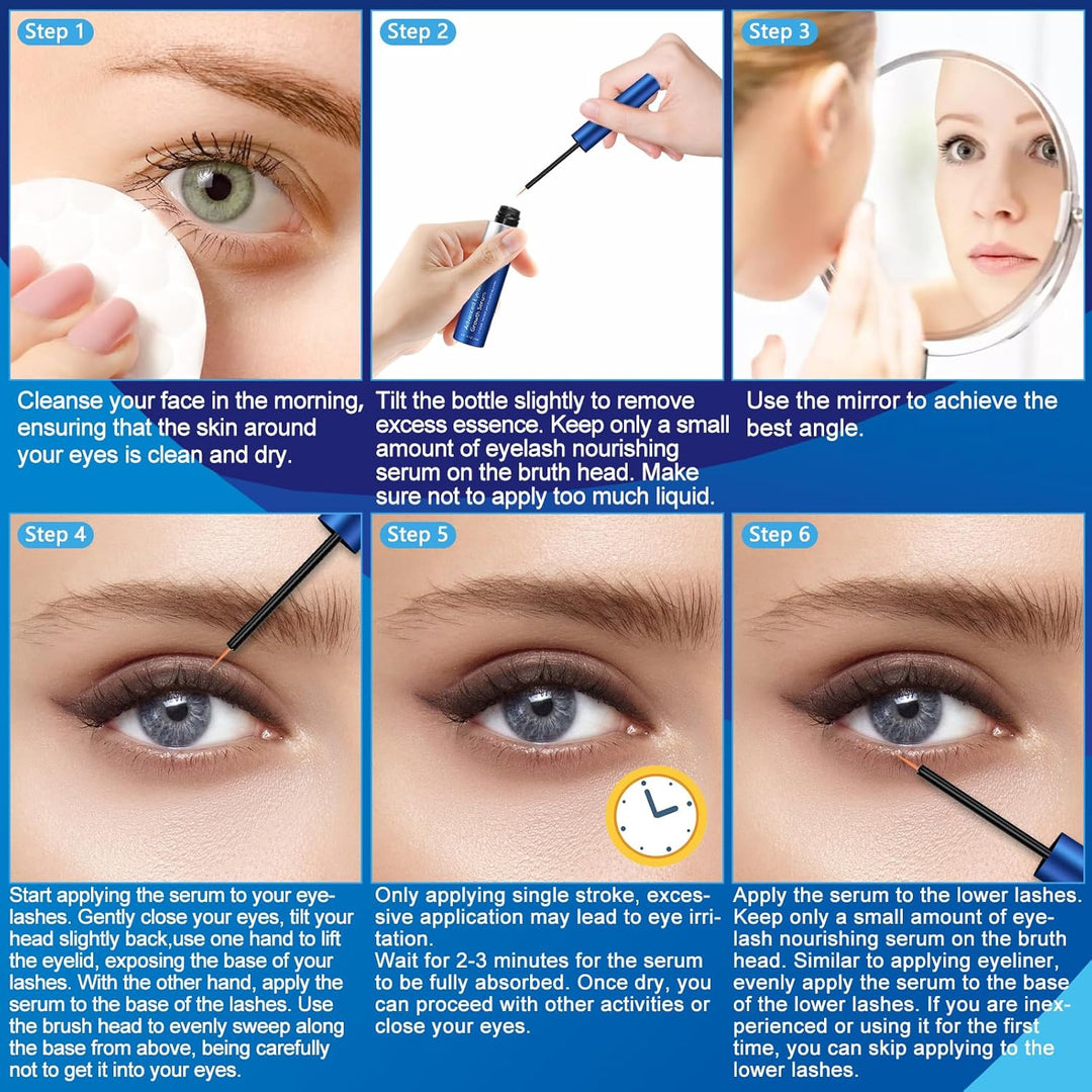 Wimpernserum ohne Hormone Lash Serum: Natürliche Formel - vegan - sorgt für lange dichte Wimpern und