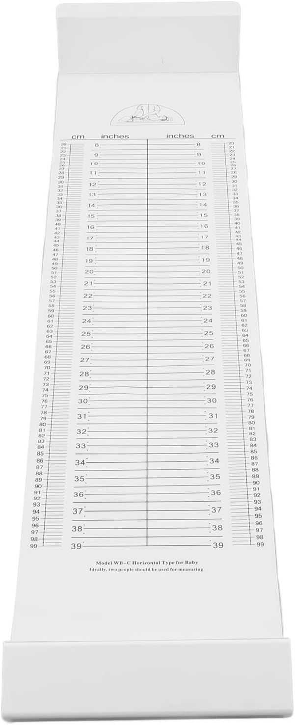 Wachstumsdiagramm für Kinder, Waschbare zusammenklappbare Messlatte für Kleinkinder, Babys, 10-99 cm