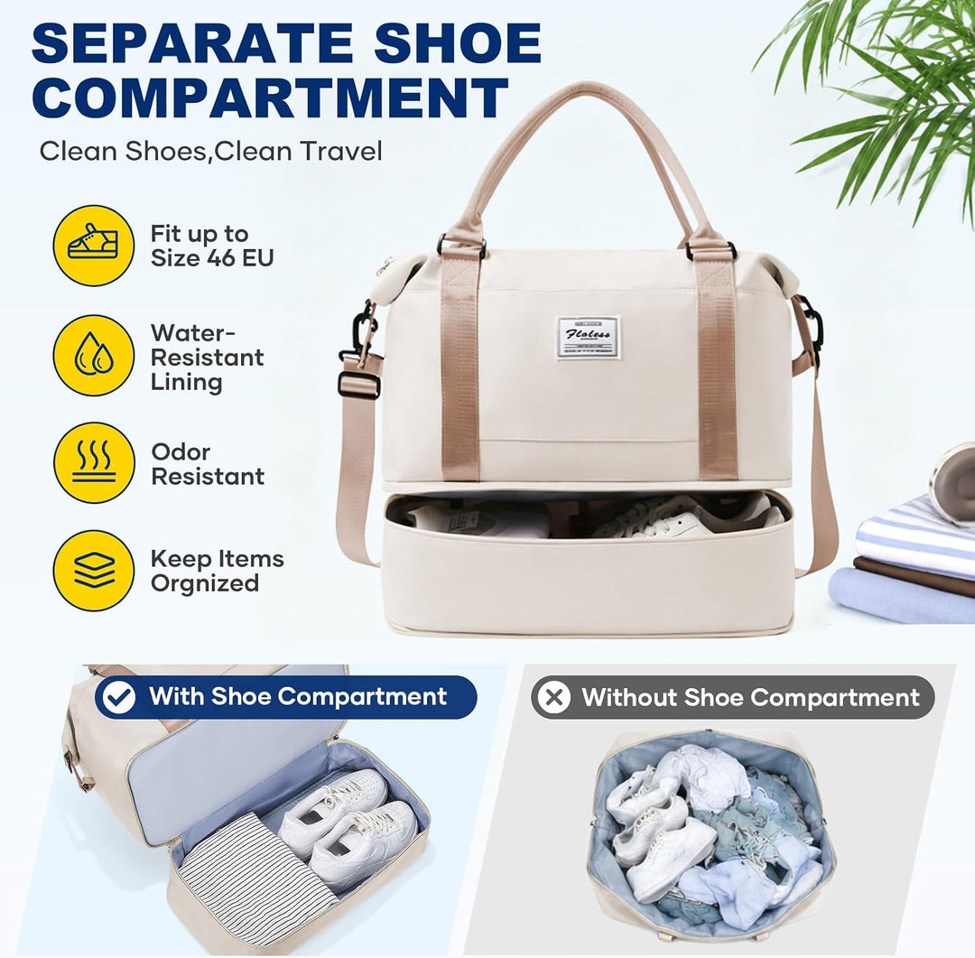 Reisetasche Damen 40x20x25 Ryanair Handgepäck Tasche Sporttasche Weekender Bag Schwimmtasche Wasserd