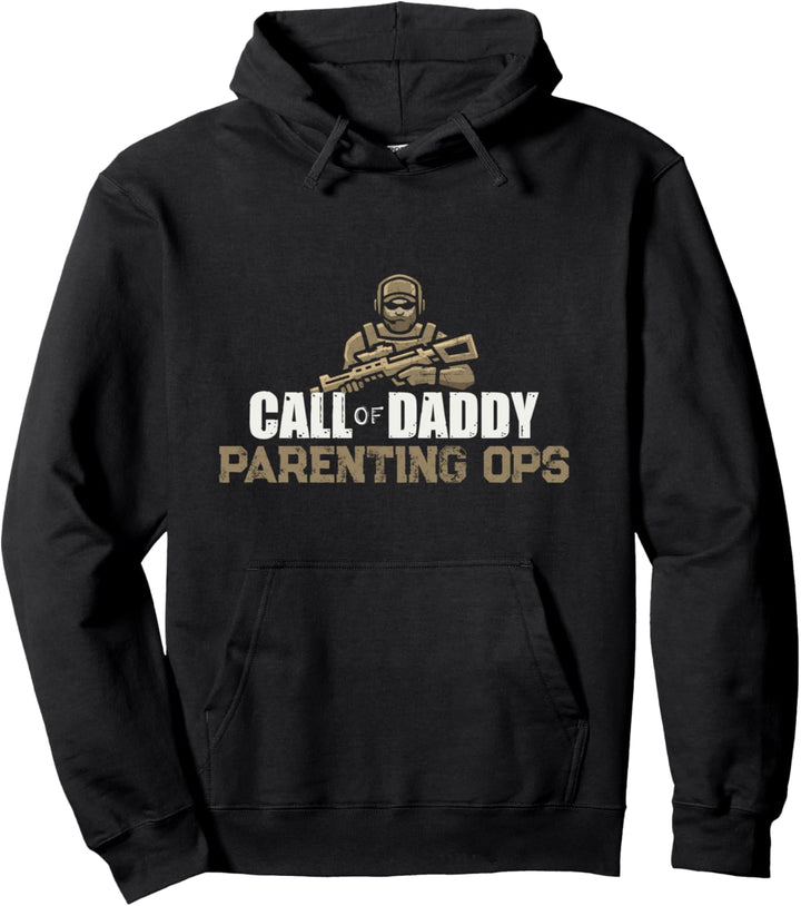 Call of Daddy Parenting Ops Gamer Dads Funny Fathers Day Pullover Hoodie