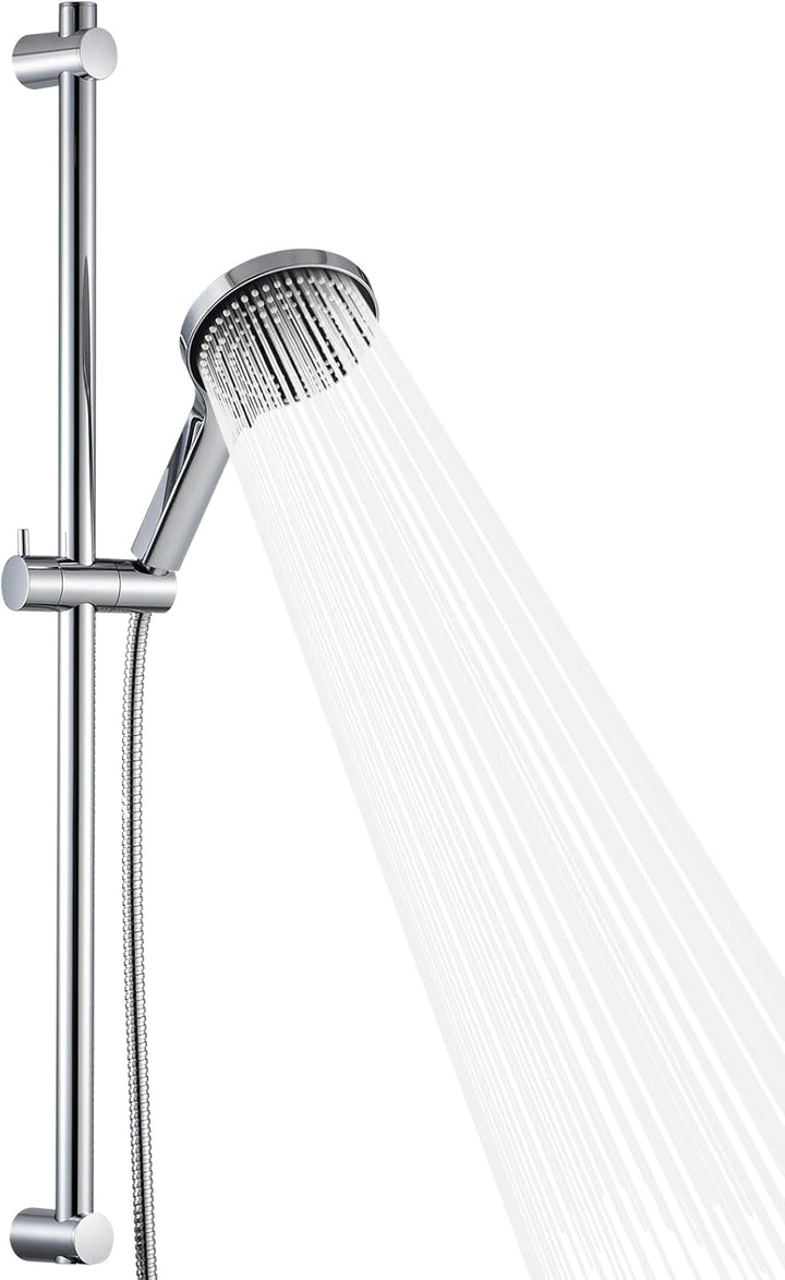 OFFO Duschstange mit Brause, Brausestangenset 80cm, Duschkopf mit Schlauch und Halterung,Duschkopf m