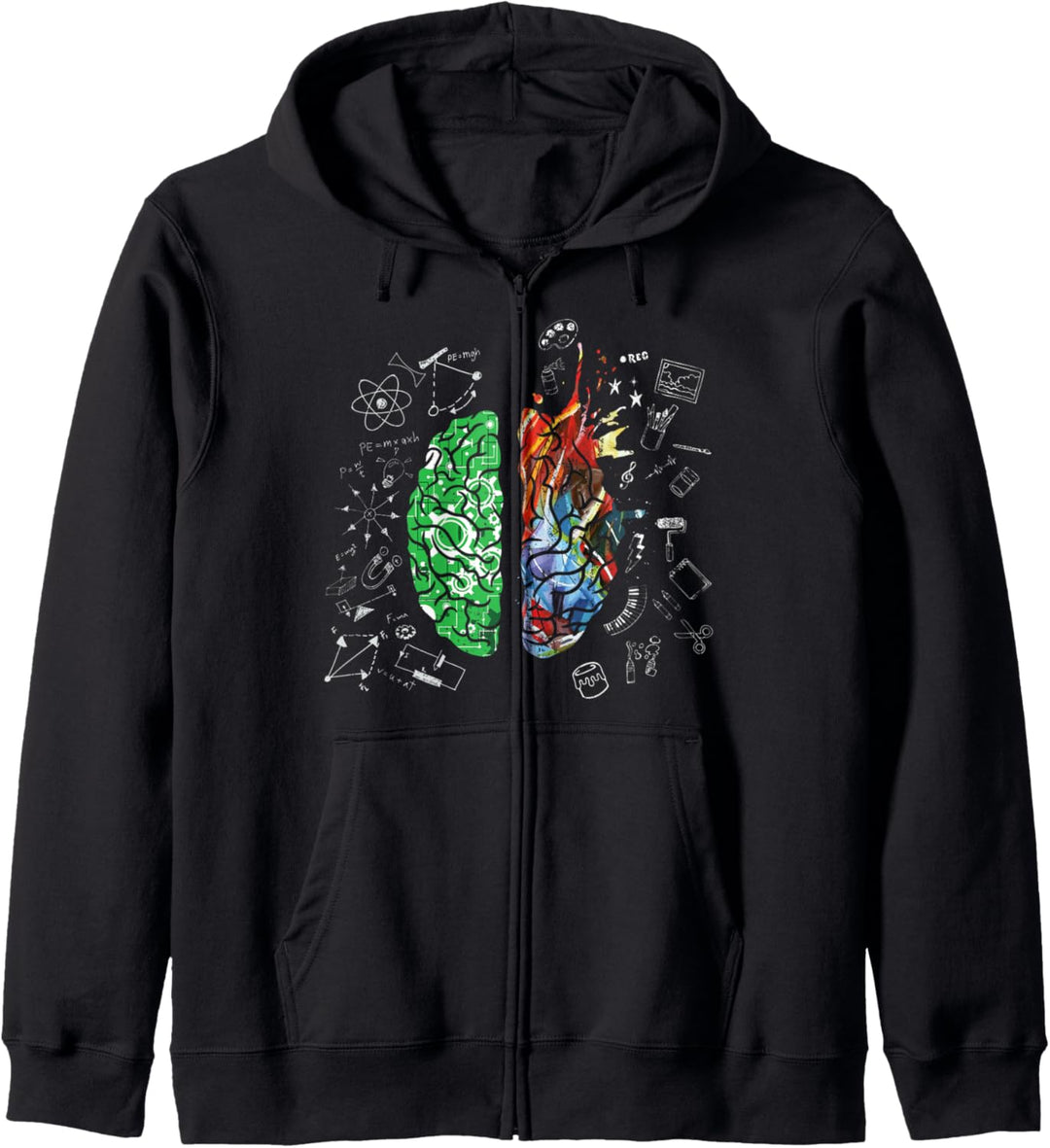 Gehirnwissenschaft Neurologie Geschenk Design Kunst Idee Kapuzenjacke