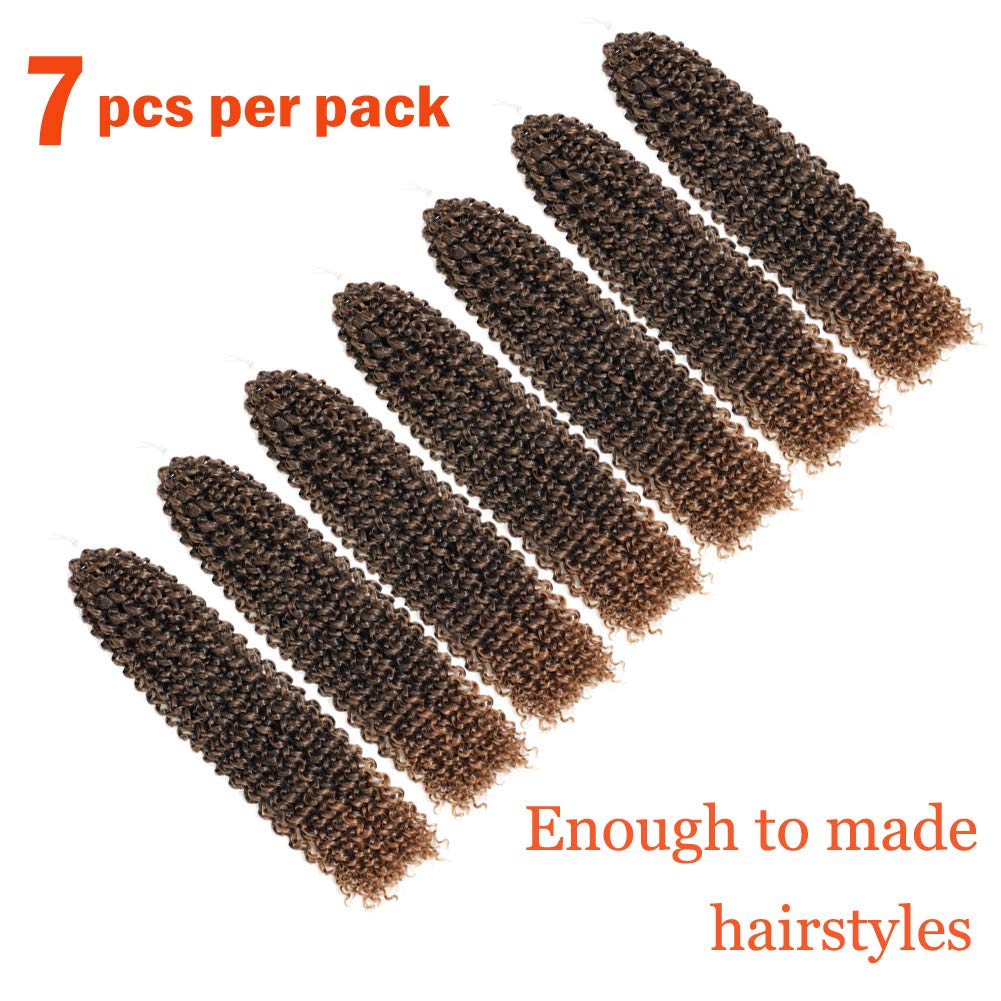 7 Packungen Passion Twists Hair 18 Zoll 22 Stränge/Pack Water Wave Crochet Braids, Passion Twist Cro