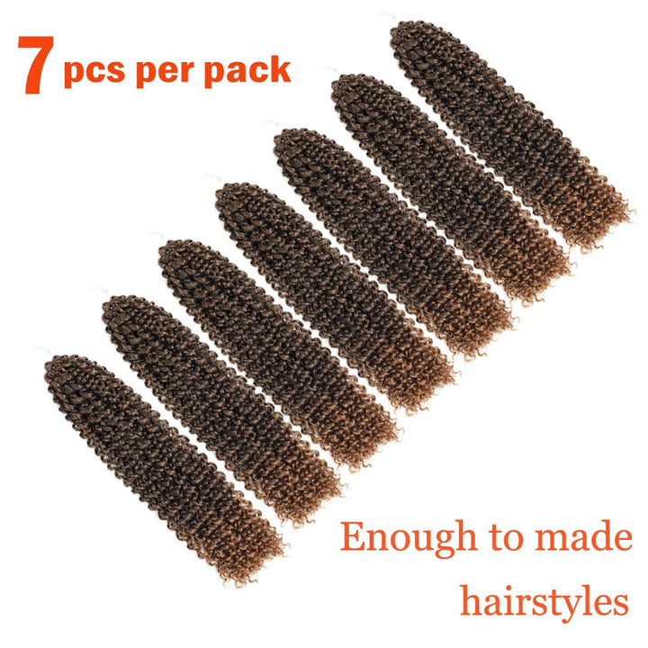 7 Packungen Passion Twists Hair 18 Zoll 22 Stränge/Pack Water Wave Crochet Braids, Passion Twist Cro