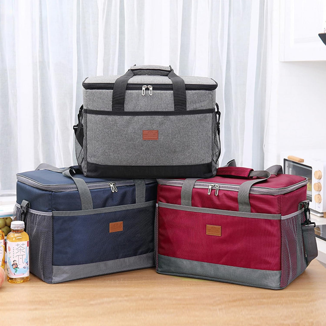 Grosse Faltbar Thermotasche, 36L Kühltasche, Lunchtasche, Picknicktasche, mit Verstellbaren Schulter