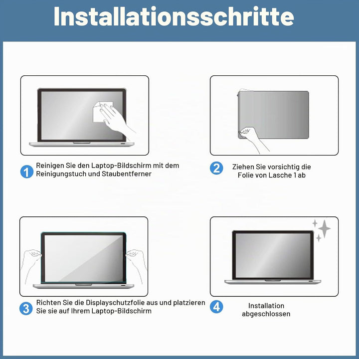 ProCase 2 Stück Schutzfolie für MacBook Pro 14.2" 2024 (M4) A3112/A3185/A3401, 9H Gehärtetes Glas fü