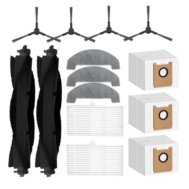 Ersatzteile Zubehör für MONSGA MS1 Max/Ultenic T20 Pro/T20 Pro+Saugroboter | 14 pack 2 Hauptbürste,
