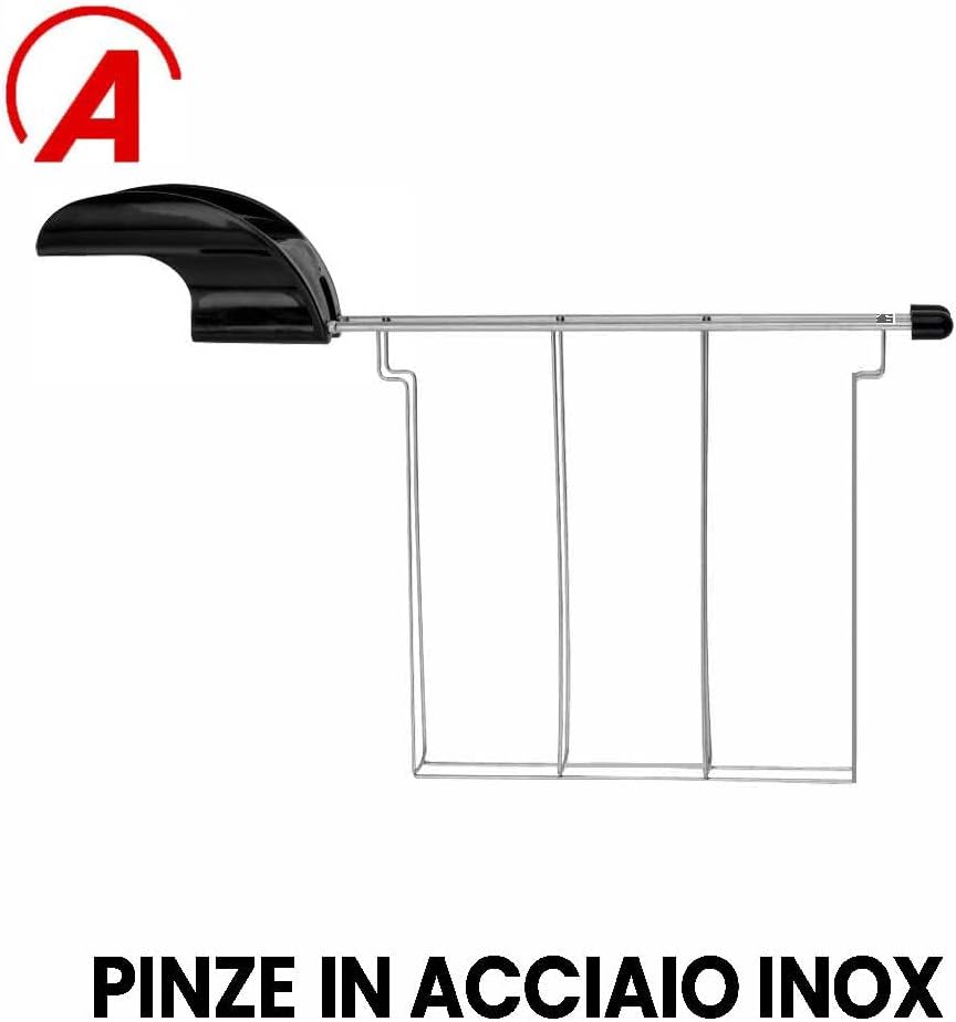 ARDES - ARTOAST03 TOSTO PRESTIGE Toaster mit gefüllten Toastzangen - 2 Timer für 7 Röstungen - Toast