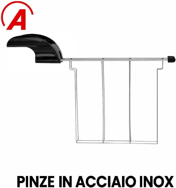 ARDES - ARTOAST03 TOSTO PRESTIGE Toaster mit gefüllten Toastzangen - 2 Timer für 7 Röstungen - Toast