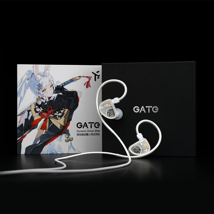 Truthear Gate In-Ear-Kopfhörer, dynamischer Treiber, 3,5 mm, austauschbares Kopfhörerkabel, mit Mikr